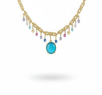 Classic Necklace Stones & Charm