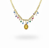 Classic Necklace Stones & Charm