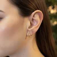 Vide Stud in Gold