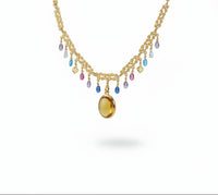 Classic Necklace Stones ‘n’ Honey Yellow’ Charm