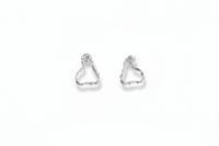Vide Stud in Rhodium