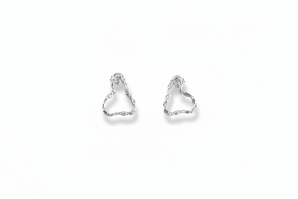 Vide Stud in Rhodium