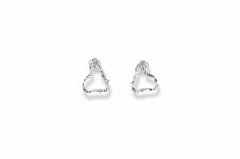 Vide Stud in Rhodium